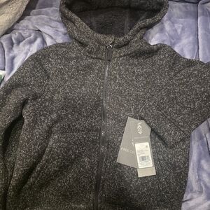 NEW-Free Country Charcoal Heathered Hoodie